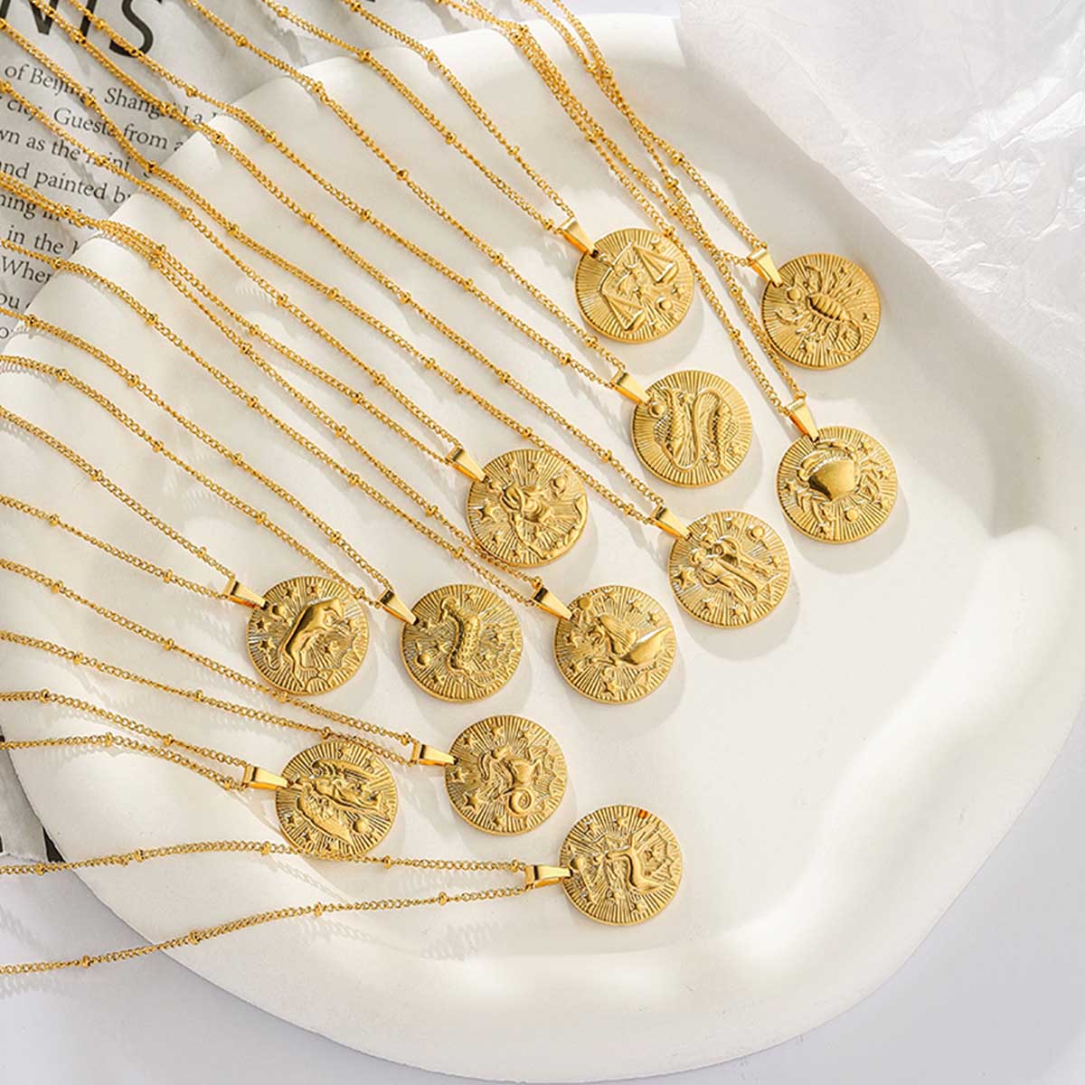 CL1003 Zodiac Necklace - Stainless Steel