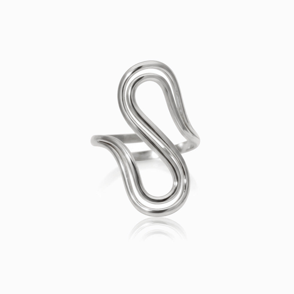 Geometric Ring JZ1602 - Stainless Steel