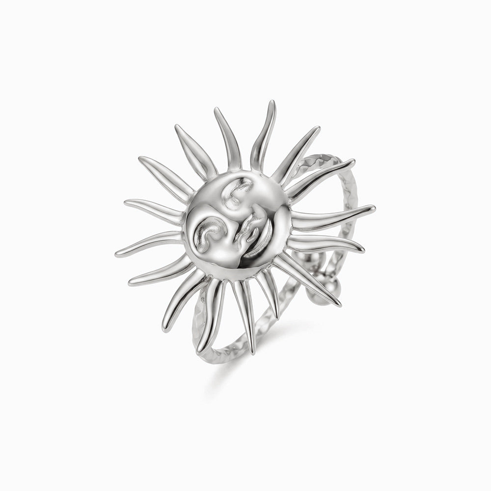 Anel Ajustável Sol JZ1621 - Aço Inox