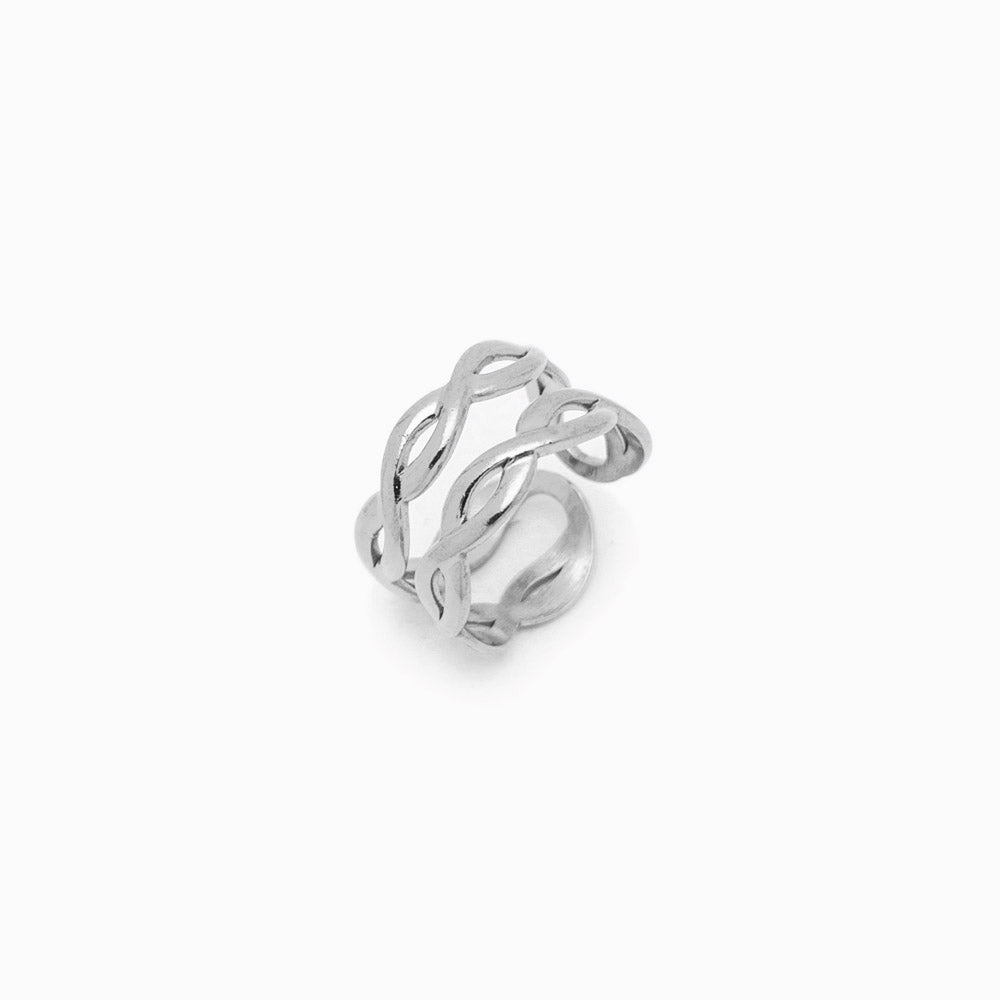 Anel Ajustável JZ1063 - Aço Inox Prateado