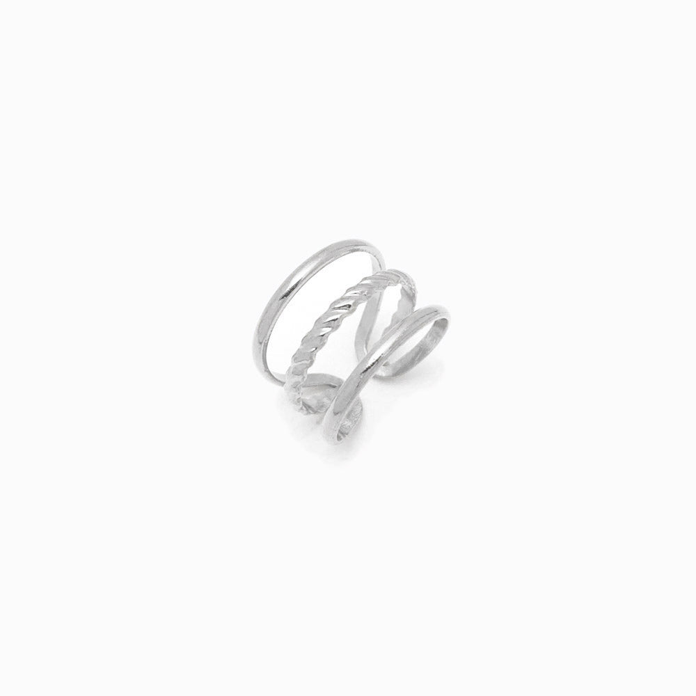 Anel Ajustável JZ1155 - Aço Inox Prateado
