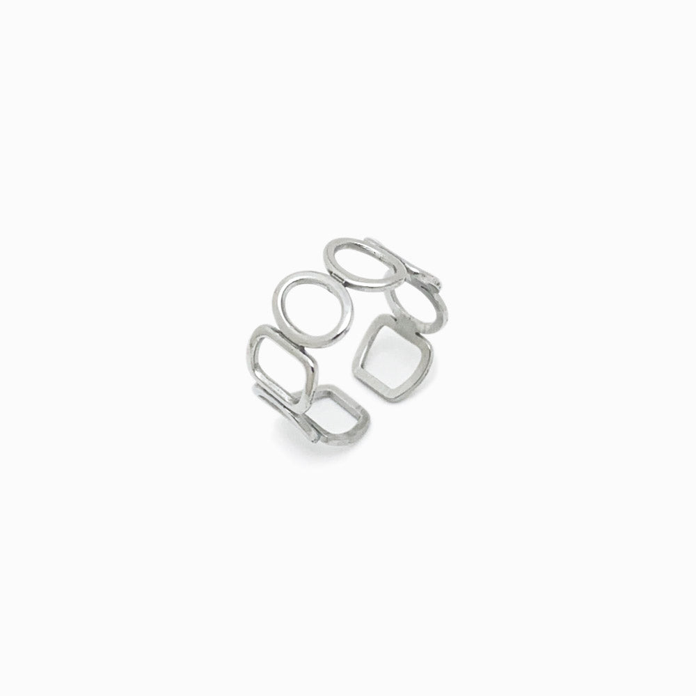Anel Ajustável JZ1156 - Aço Inox Prateado