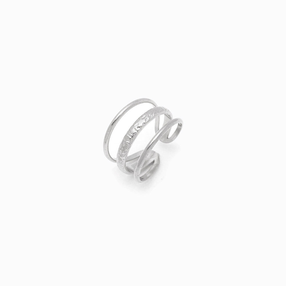 Anel Ajustável JZ1158 - Aço Inox Prateado