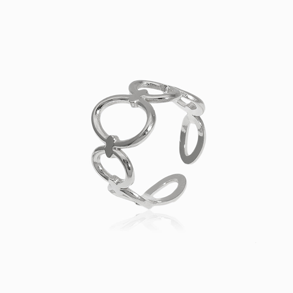 Anel Ajustável JZ1161 - Aço Inox Prateado