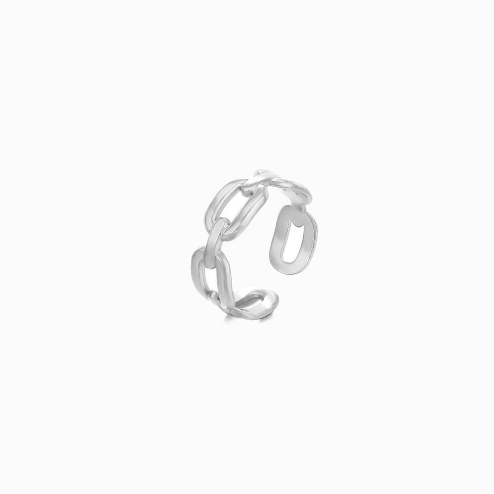 Anel Ajustável JZ1042 - Aço Inox Prateado