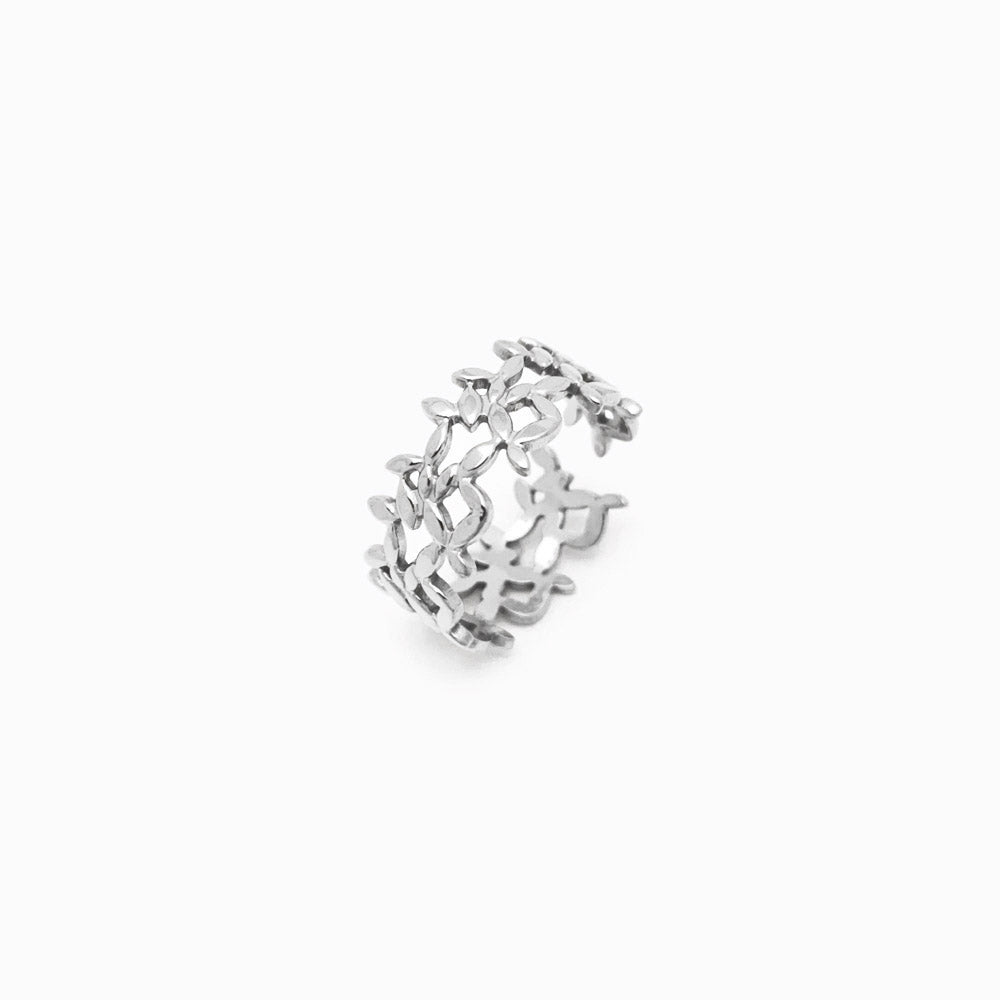 Anel Ajustável JZ1077 - Aço Inox Prateado