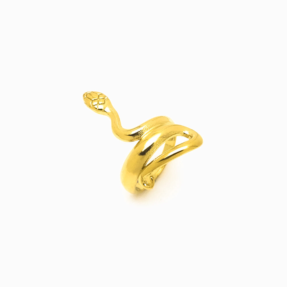 Anel Cobra JZ1106 - Aço Inox Dourado