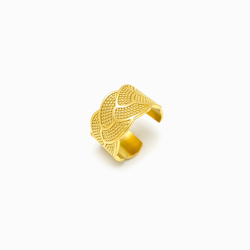 Anel Ajustável JZ1193 - Aço Inox Dourado