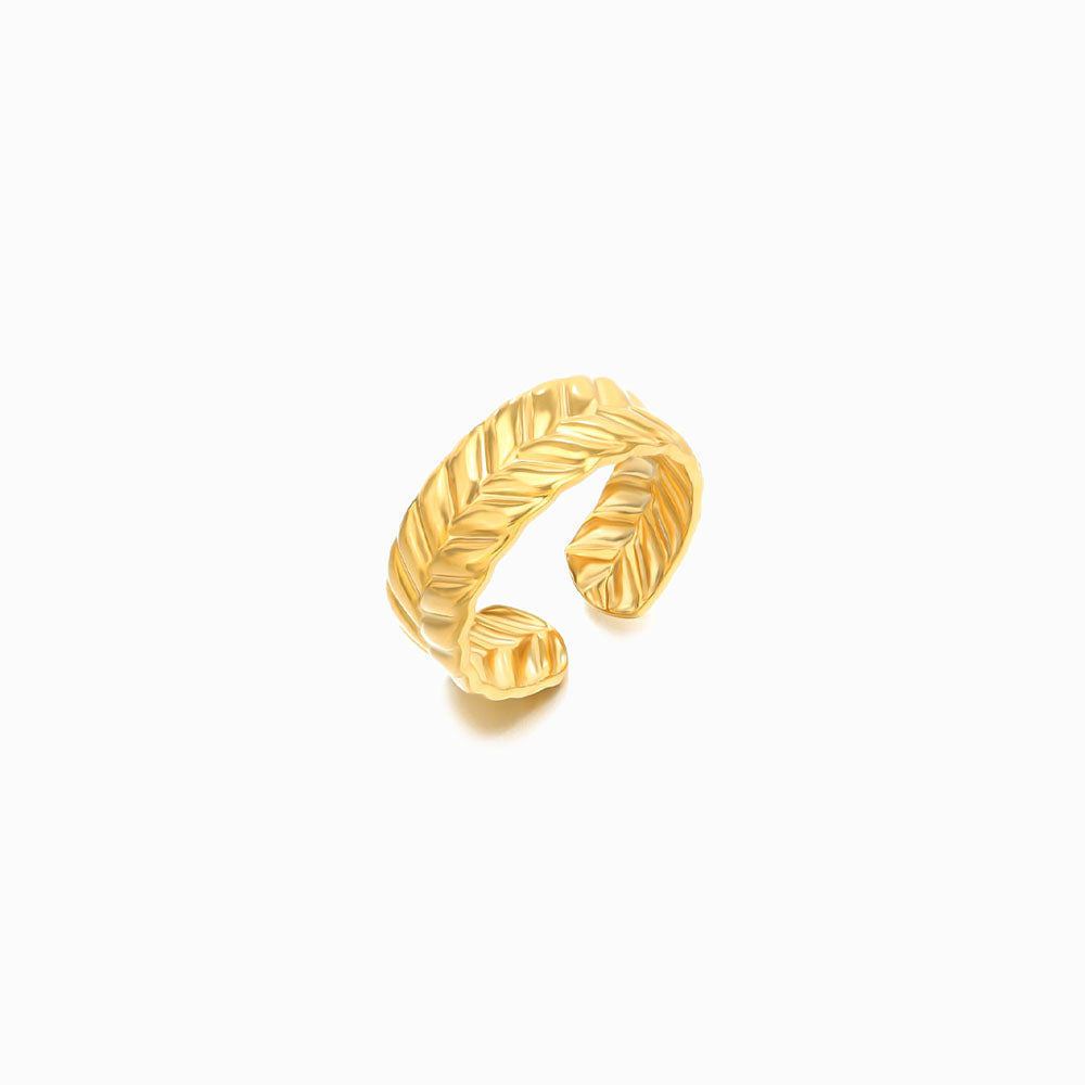 Anel Ajustável JZ1033 - Aço Inox Dourado
