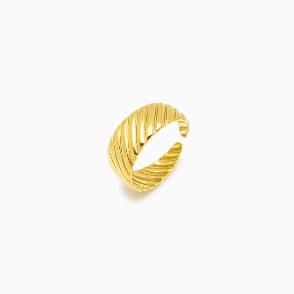 Anel Ajustável JZ1018 - Aço Inox Dourado