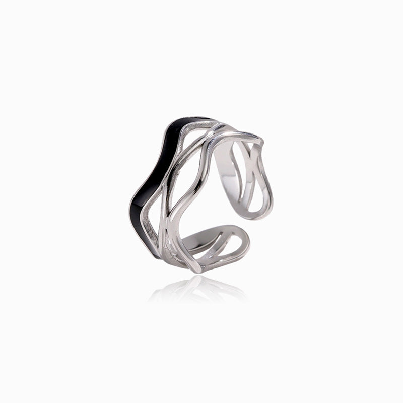 Anel Ajustável JZ1187 - Aço Inox Prateado