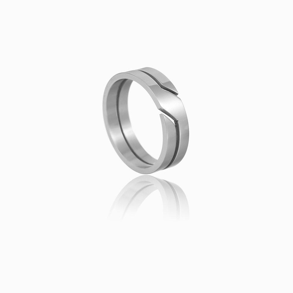 Anel Masculino - Aço Inox Prateado
