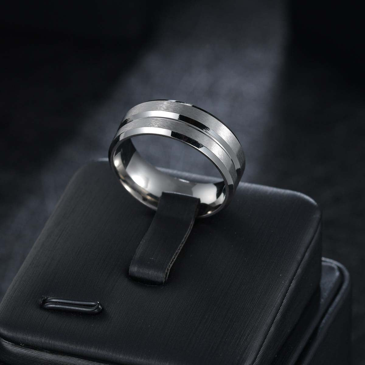 Anel Masculino Clássico NJ1002 - Aço Inox Prateado
