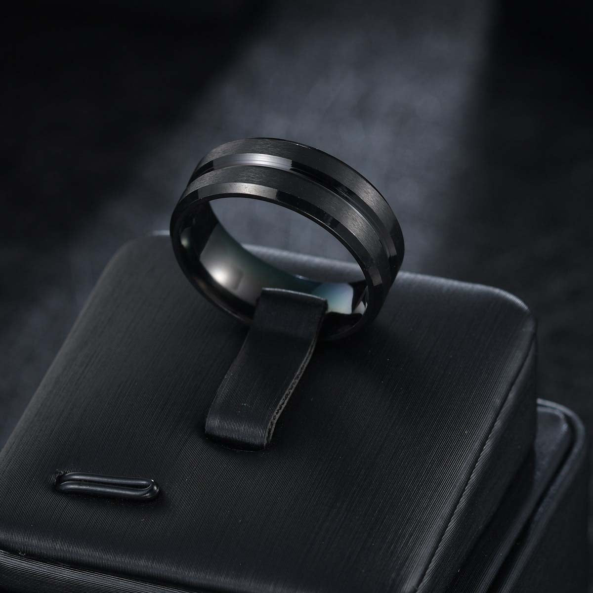 Anel Masculino Clássico - Aço Inox Preto