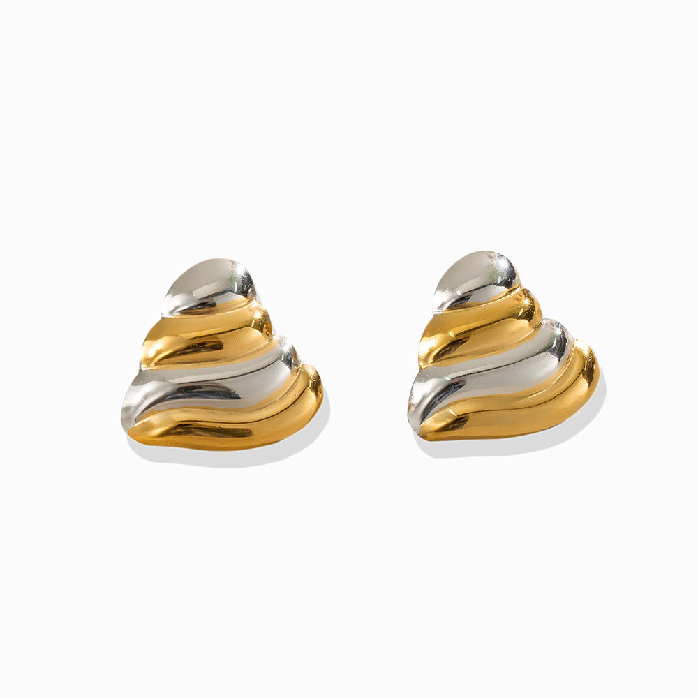 Brincos Coração 26x25mm BR1440 - Aço Inox