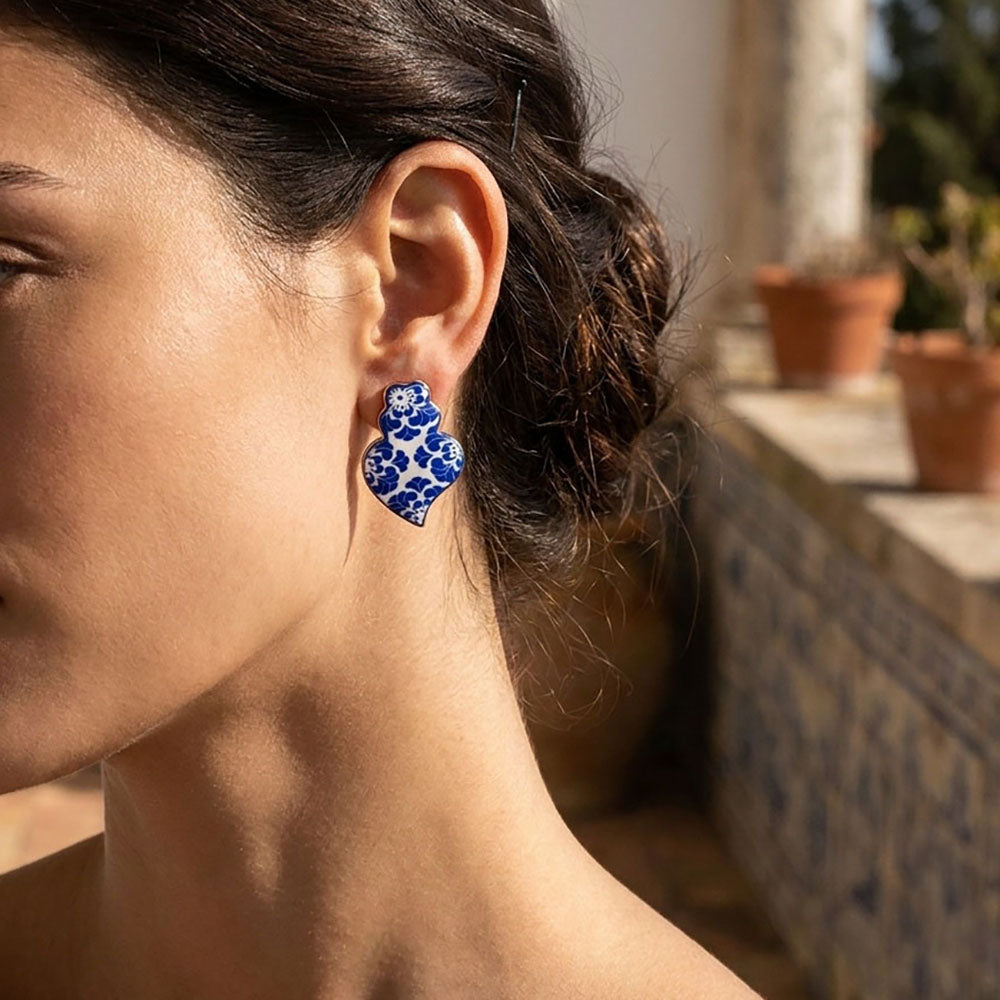 Boucles d'oreilles Coeur de Viana 25x17mm BR1646 - Acier Inoxydable
