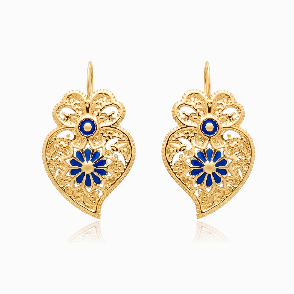 Pendientes Corazón de Viana 44x26mm BR1647 - Acero Inoxidable