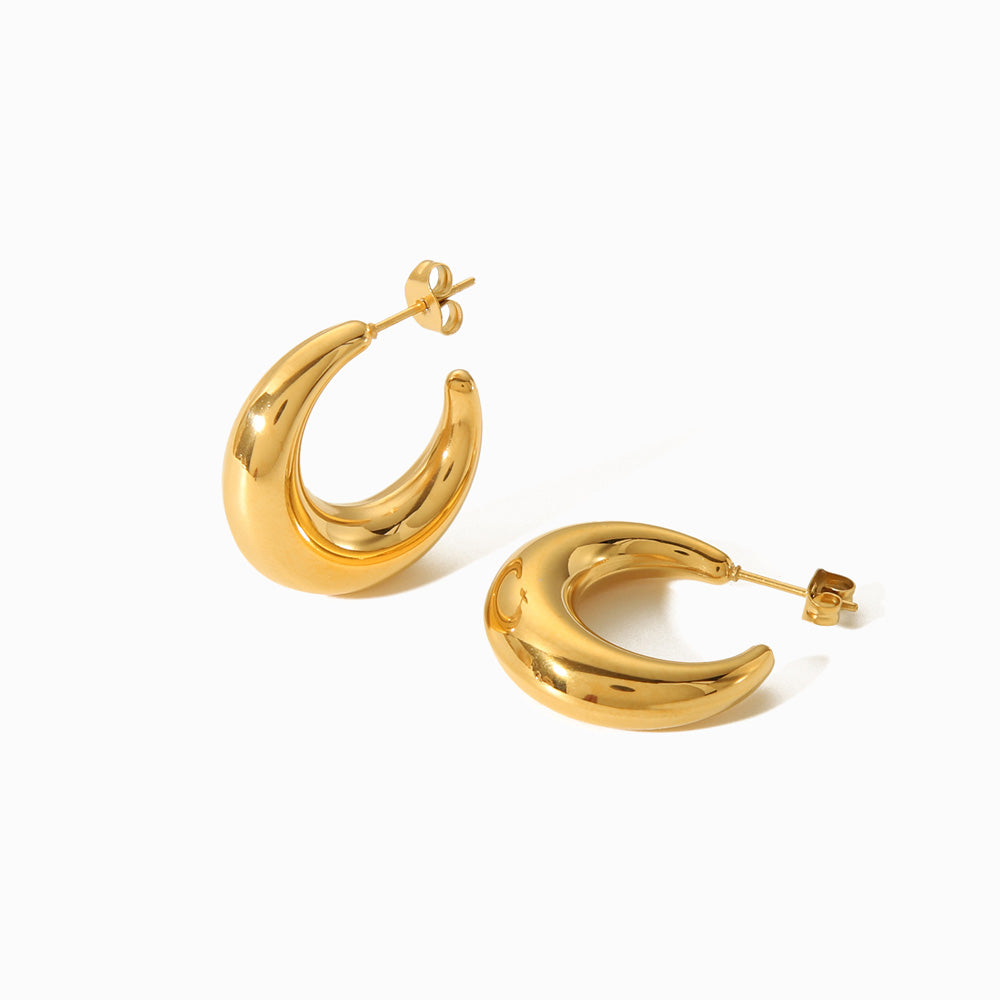 Brincos de Argola 25mm BR1467 - Aço Inox