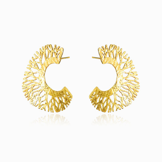 Brincos Espirais 28x27mm BR1332 - Aço Inox Dourado
