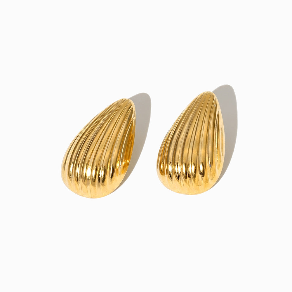 Brincos Gota 32x20mm BR1635 - Aço Inox