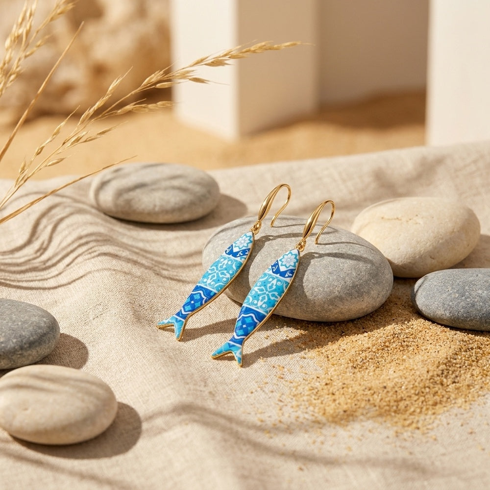 Boucles d'oreilles Sardine BR1652 - Acier Inoxydable