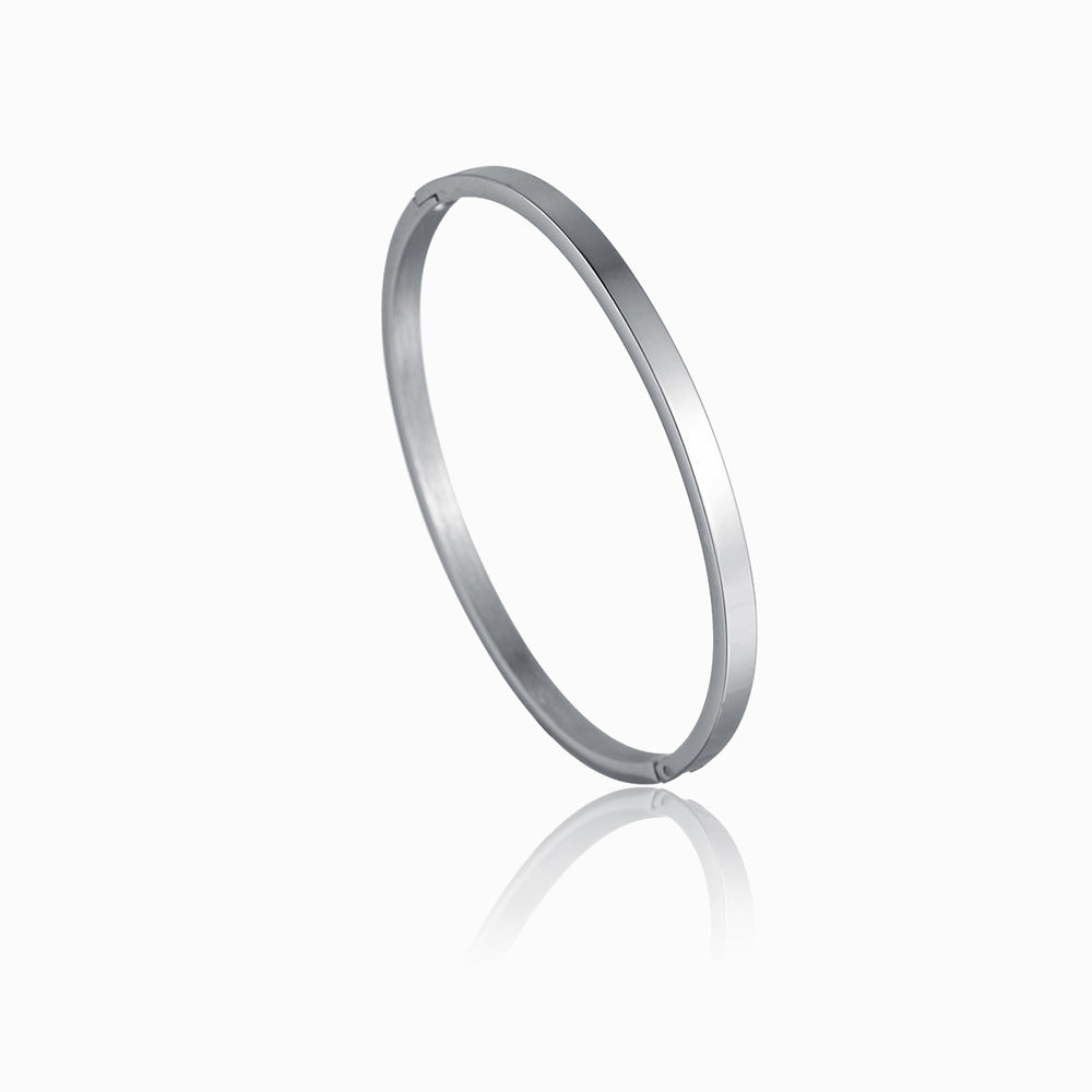 Bracelete Lisa 6x5cm SZ1029 - Aço Inox Prateado