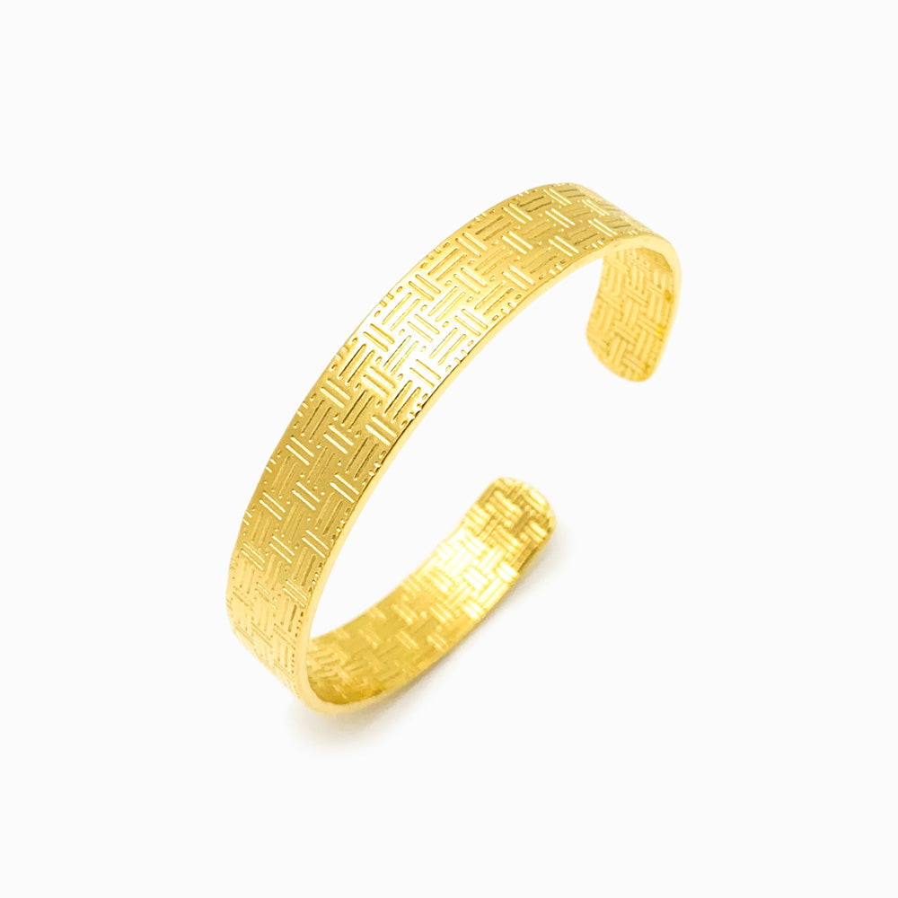Bracelete Ajustável SZ1037 - Aço Inox Dourado