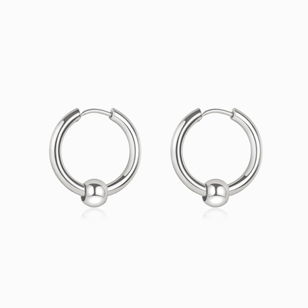 Brincos Argola 10mm BR1280 - Aço Inox Prateado