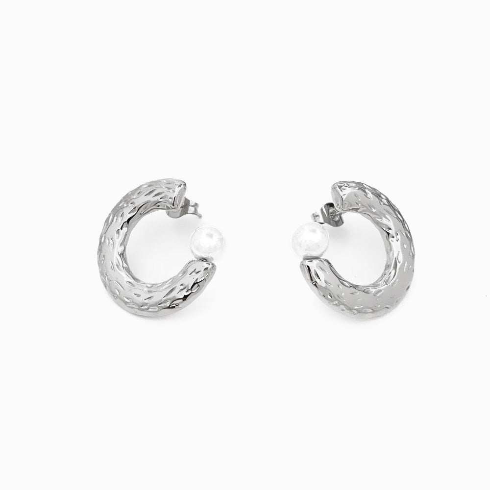 Brincos C 22x22mm BR1238 - Aço Inox Prateado