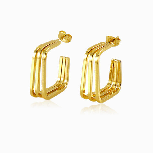 Brincos Fashion BR1122 - Aço Inox Dourado