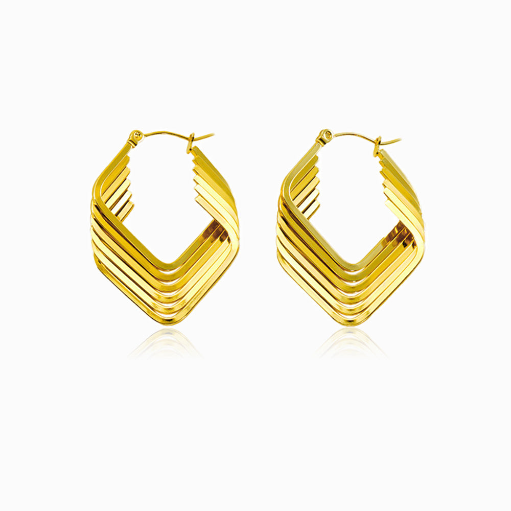 Brincos Fashion BR1123 - Aço Inox Dourado