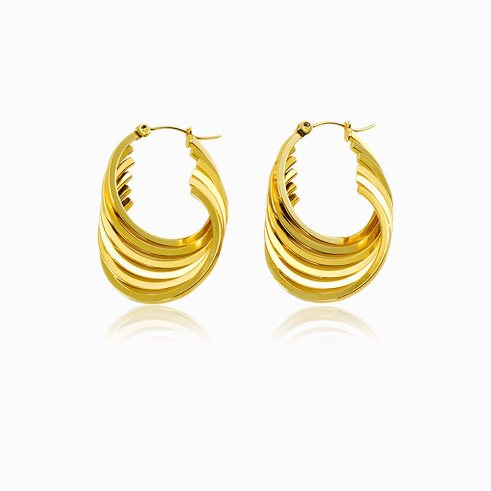 Brincos Fashion BR1124 - Aço Inox Dourado