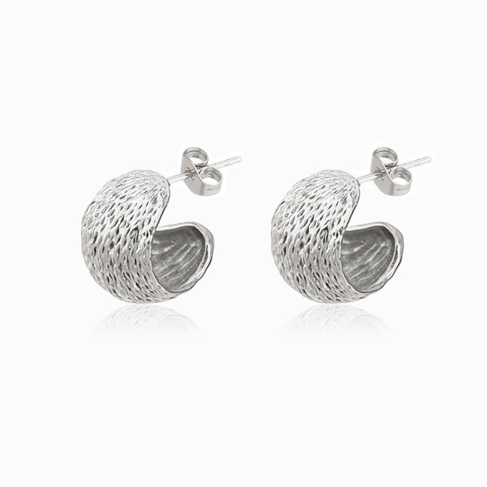 Brincos Geométricos 20mm BR1190 - Aço Inox Prateado
