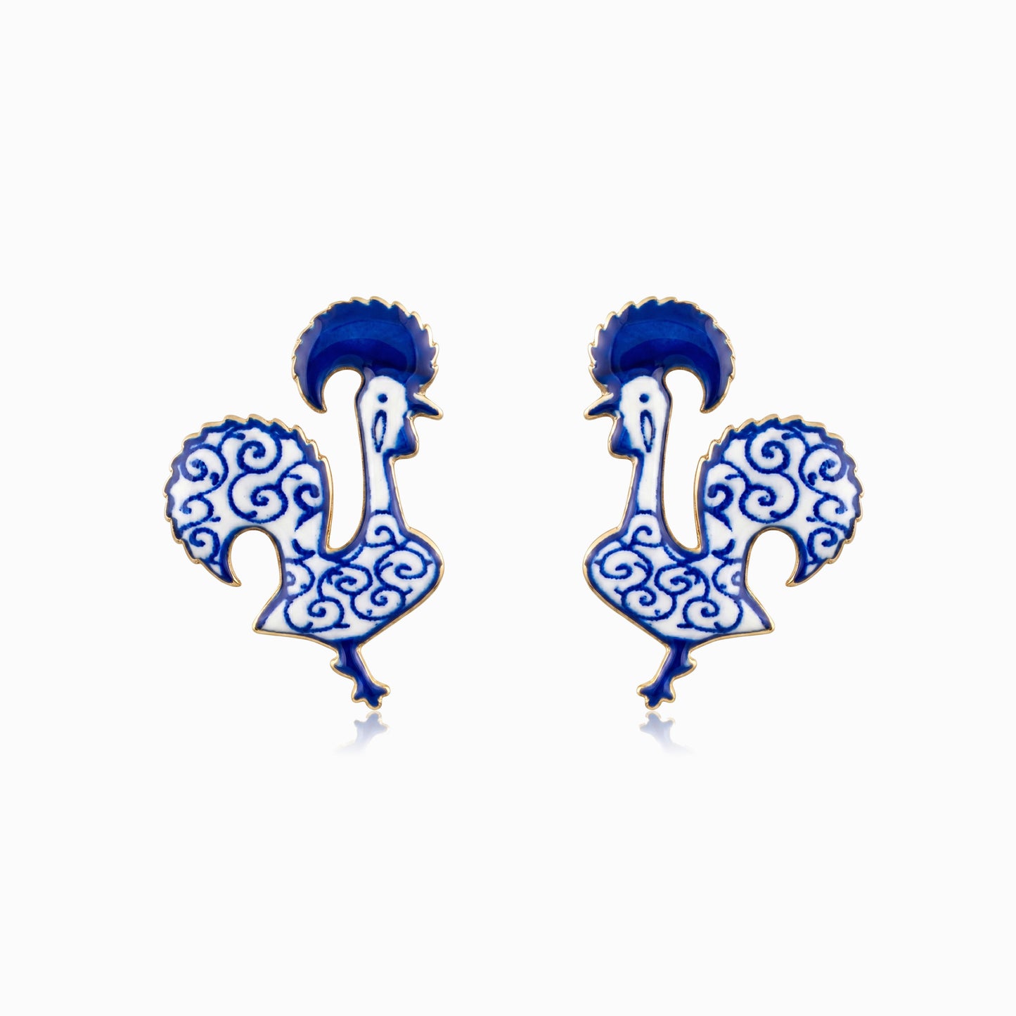 Brincos Galo de Barcelos 25x17mm BR1679 - Aço Inox