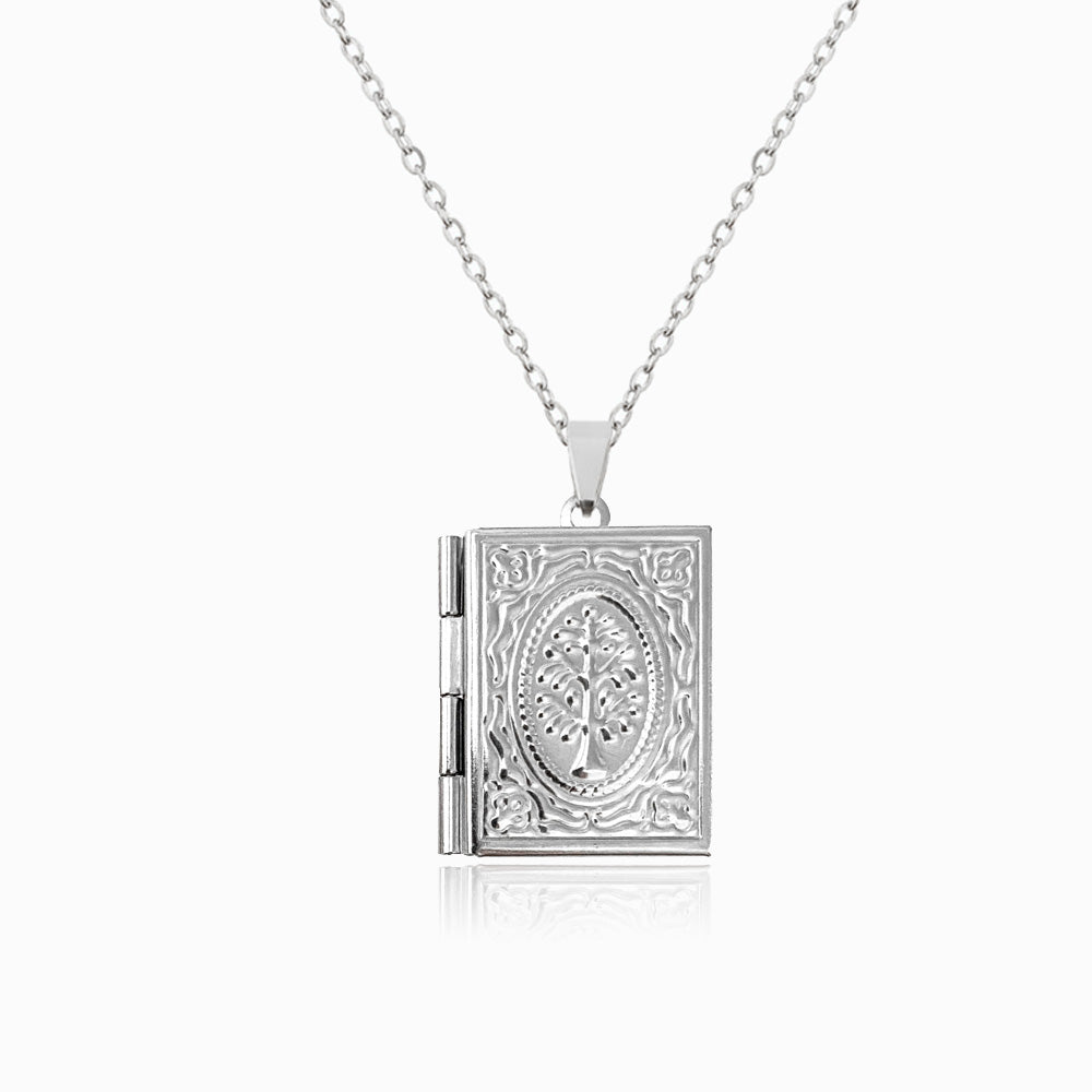 Colar com Porta-foto CL1586 - Aço Inox