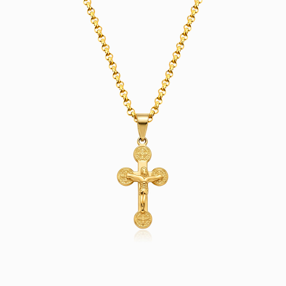 Colar Crucifixo CL0098 - Aço Inox