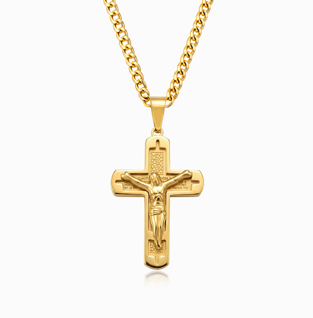 Colar Crucifixo CL5116 - Aço Inox