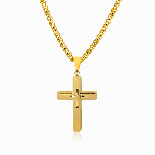 Colar Cruz CL5090 - Aço Inox