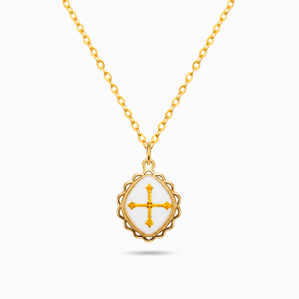 Collier Croix d'Oviedo CL0231 - Acier Inoxydable