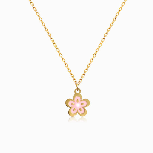 Colar Flor CL1806 - Aço Inox