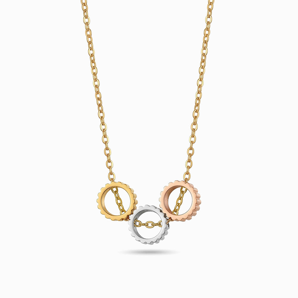 Geometrische Halskette CL1955 - Edelstahl