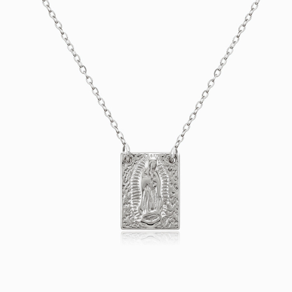 Collana Medaglia con Nostra Signora CL0161 - Acciaio Inox