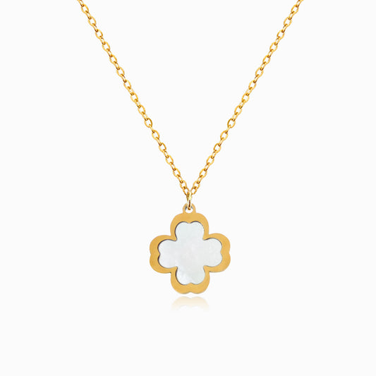 Colar com Trevo CL1765 - Aço Inox