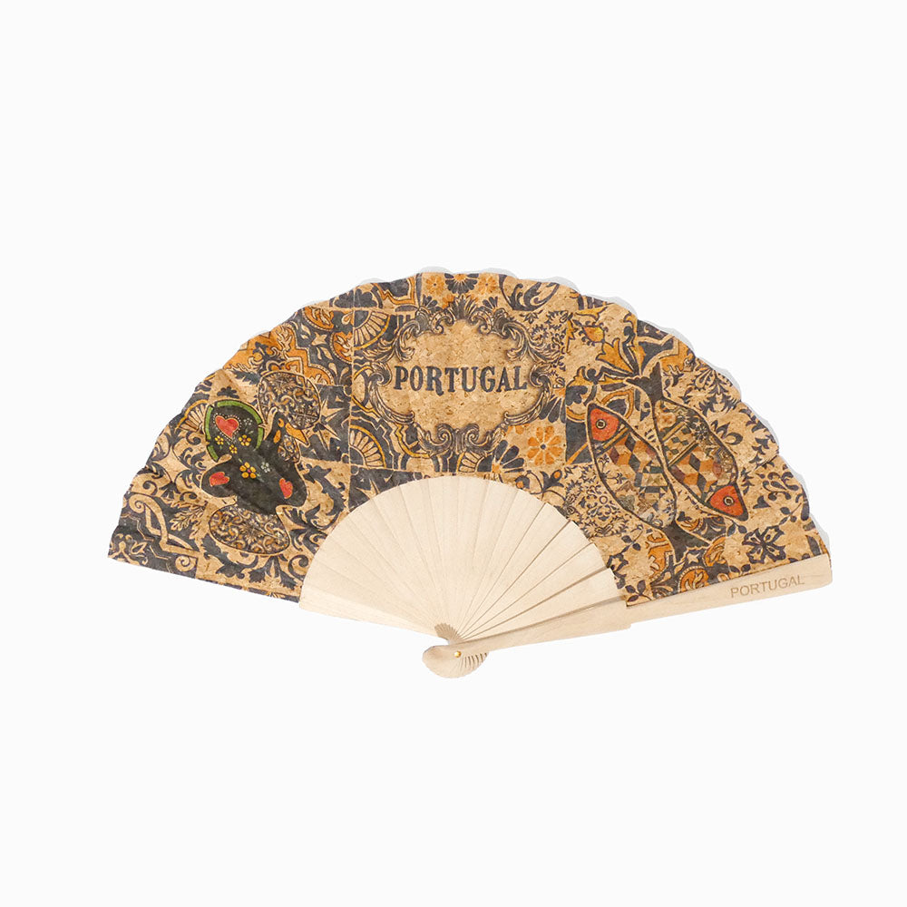 Conjunto 6un Mix Leque de Cortiça Estampado ZG9003