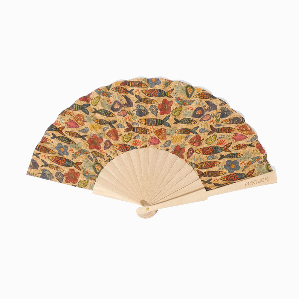 Conjunto 6un Mix Leque de Cortiça Estampado ZG9003