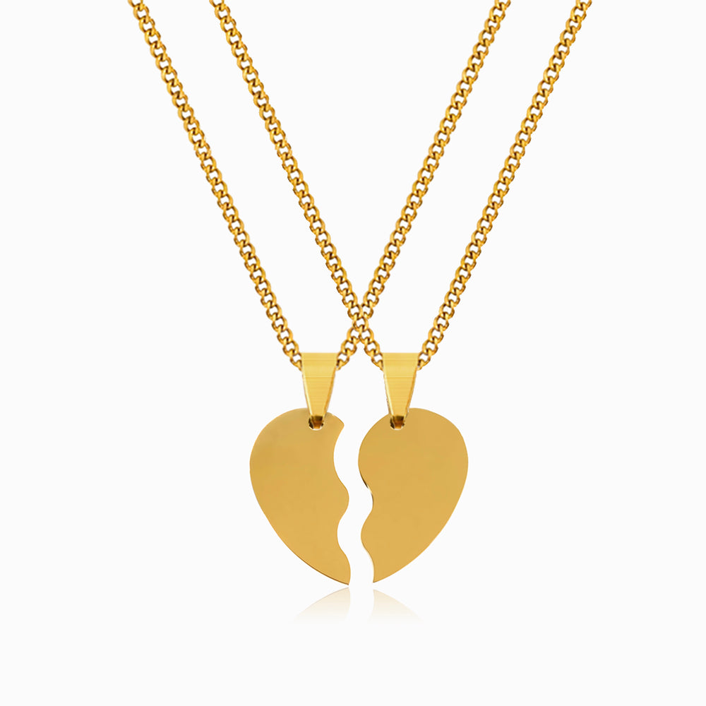 Colar Coração Personalizado CL1778 - Aço Inox Dourado