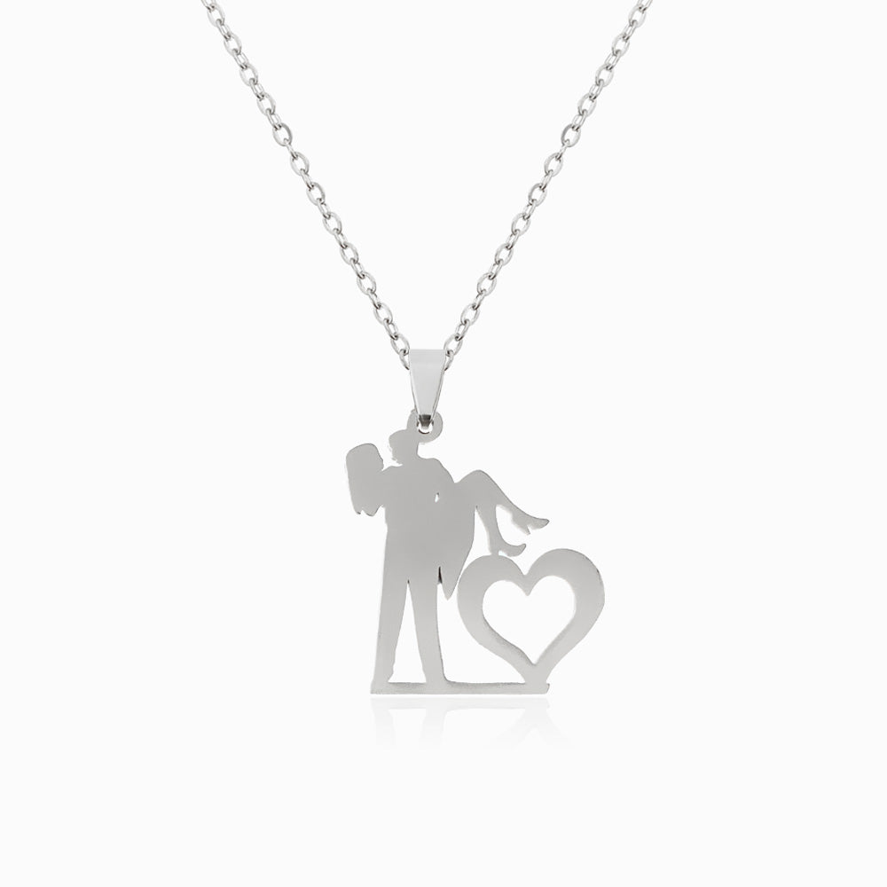 Colar Amor CL1121 - Aço Inox Prateado