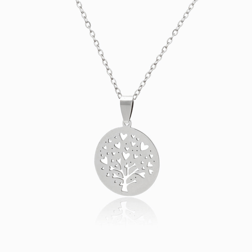 Colar Árvore da Vida CL1047 - Aço Inox Prateado