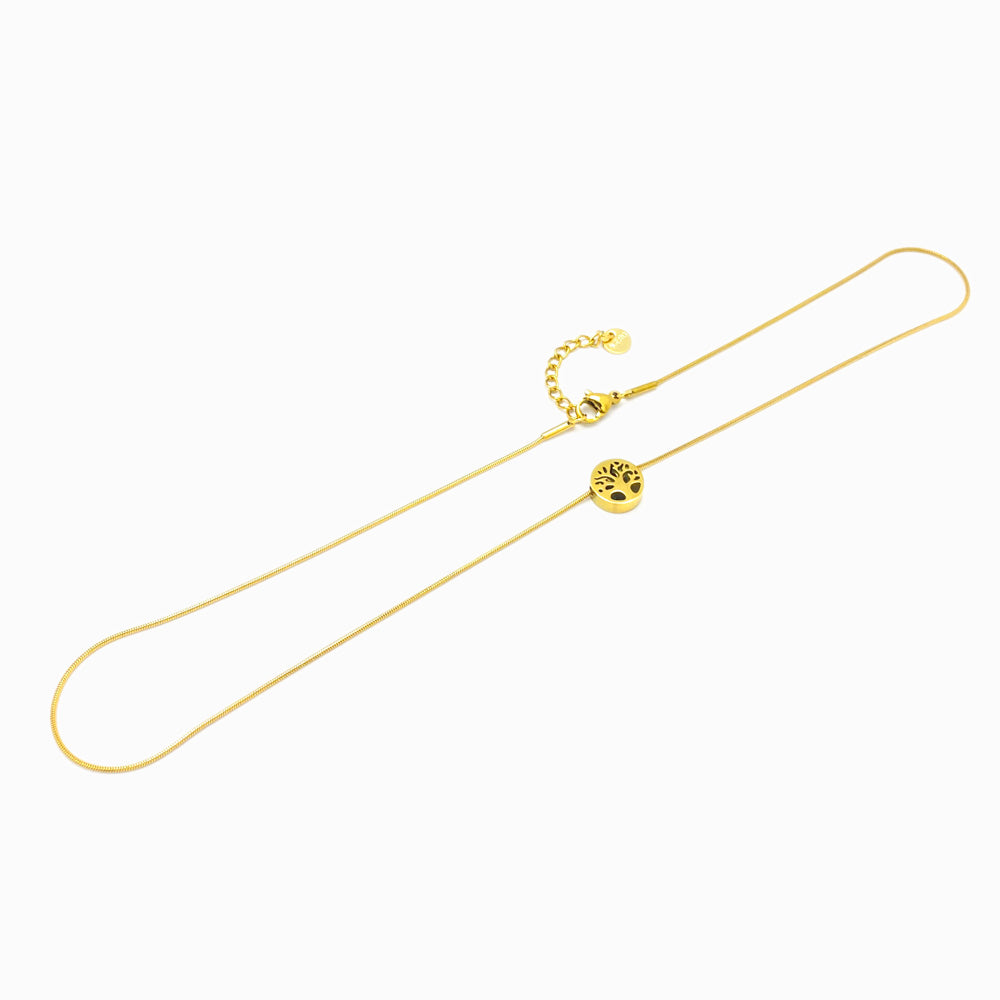 Colar Árvore da Vida CL3022 - Aço Inox Dourado