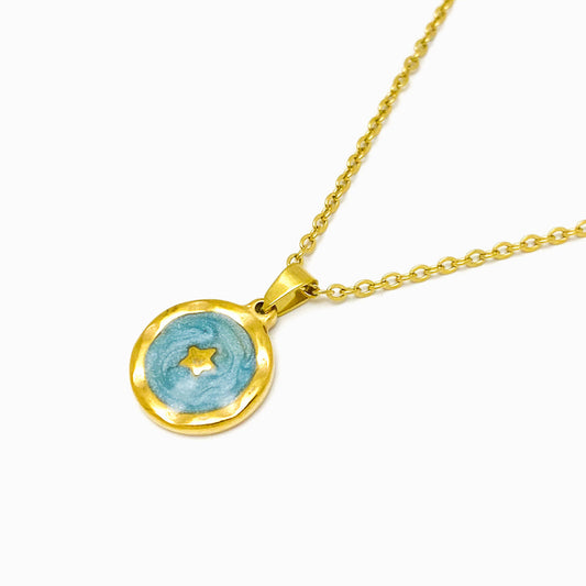 Colar CL1197 - Aço Inox com Esmalte